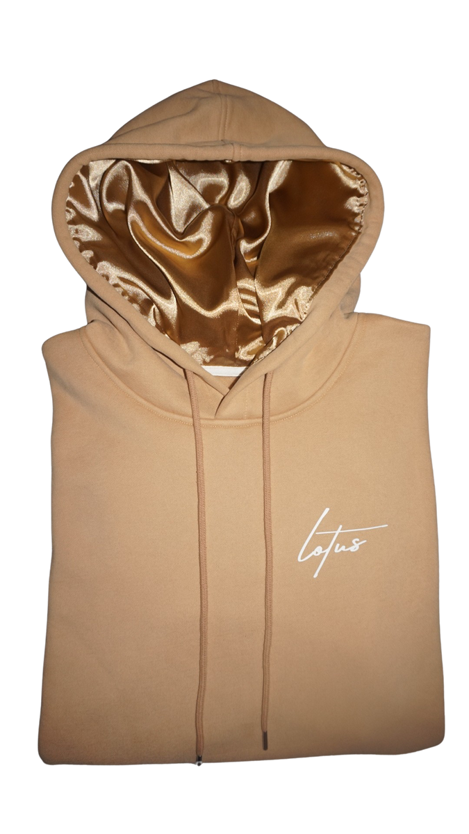 Satin Lined Hoodie Unisex-thick-earth Tone Brown -  Canada