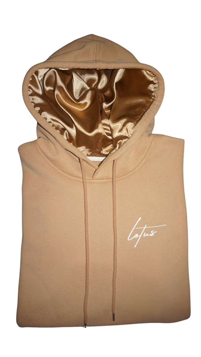 Lotus satin hoodie Clearance